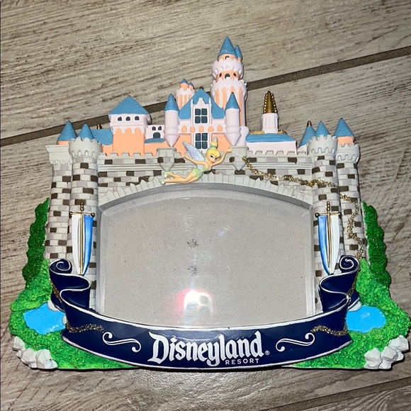 VINTAGE 2009 Disney Castle Silhouette Picture Frame Disneyland Tinkerbell - Picture 3 of 4